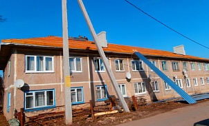 В п.Одоеве ведется капитальный ремонт на домах 